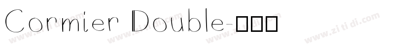 Cormier Double字体转换